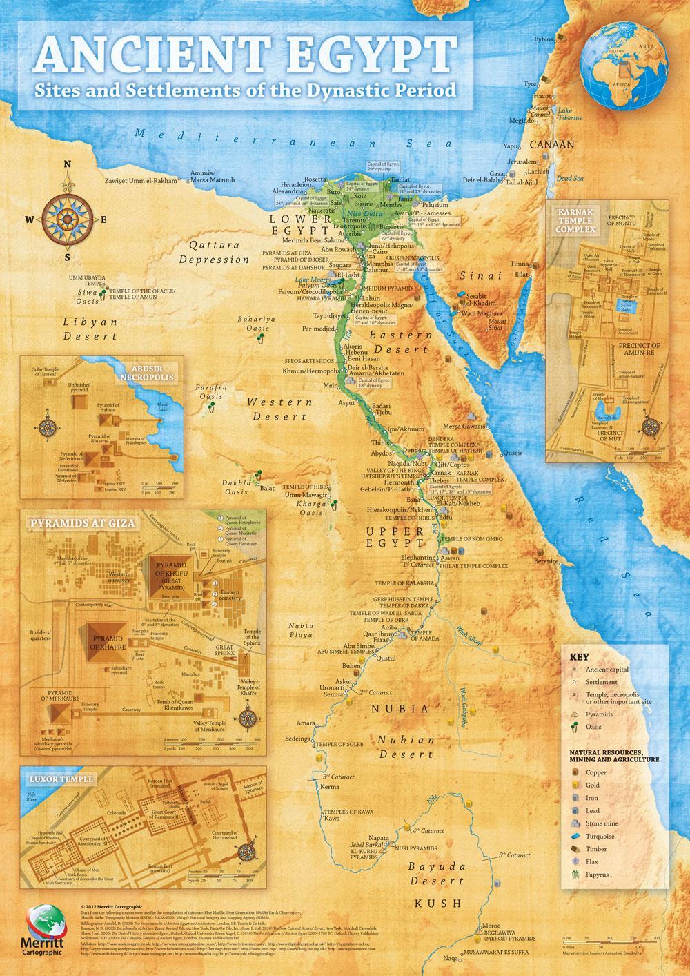 Map of Ancient Egypt Egypt Museum