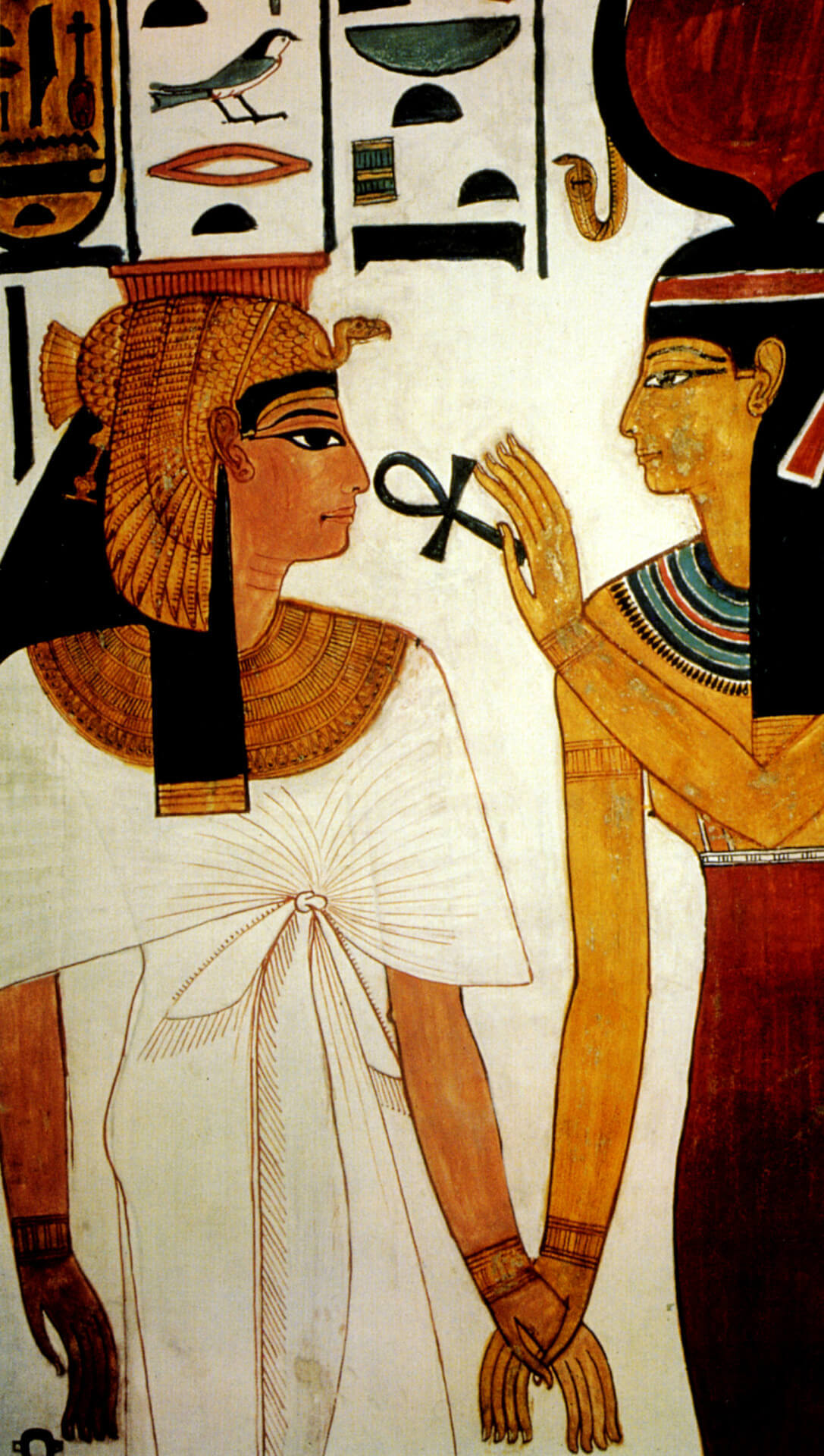 Queen Nefertari Before Goddess Isis Egypt Museum