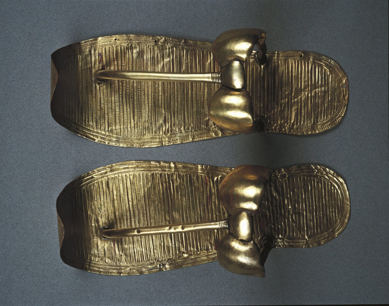 Pair-of-Golden-Sandals-of-Tutankhamun - Egypt Museum