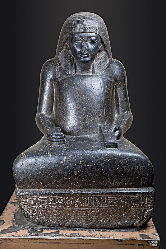 Statuette of a Scribe, New Kingdom