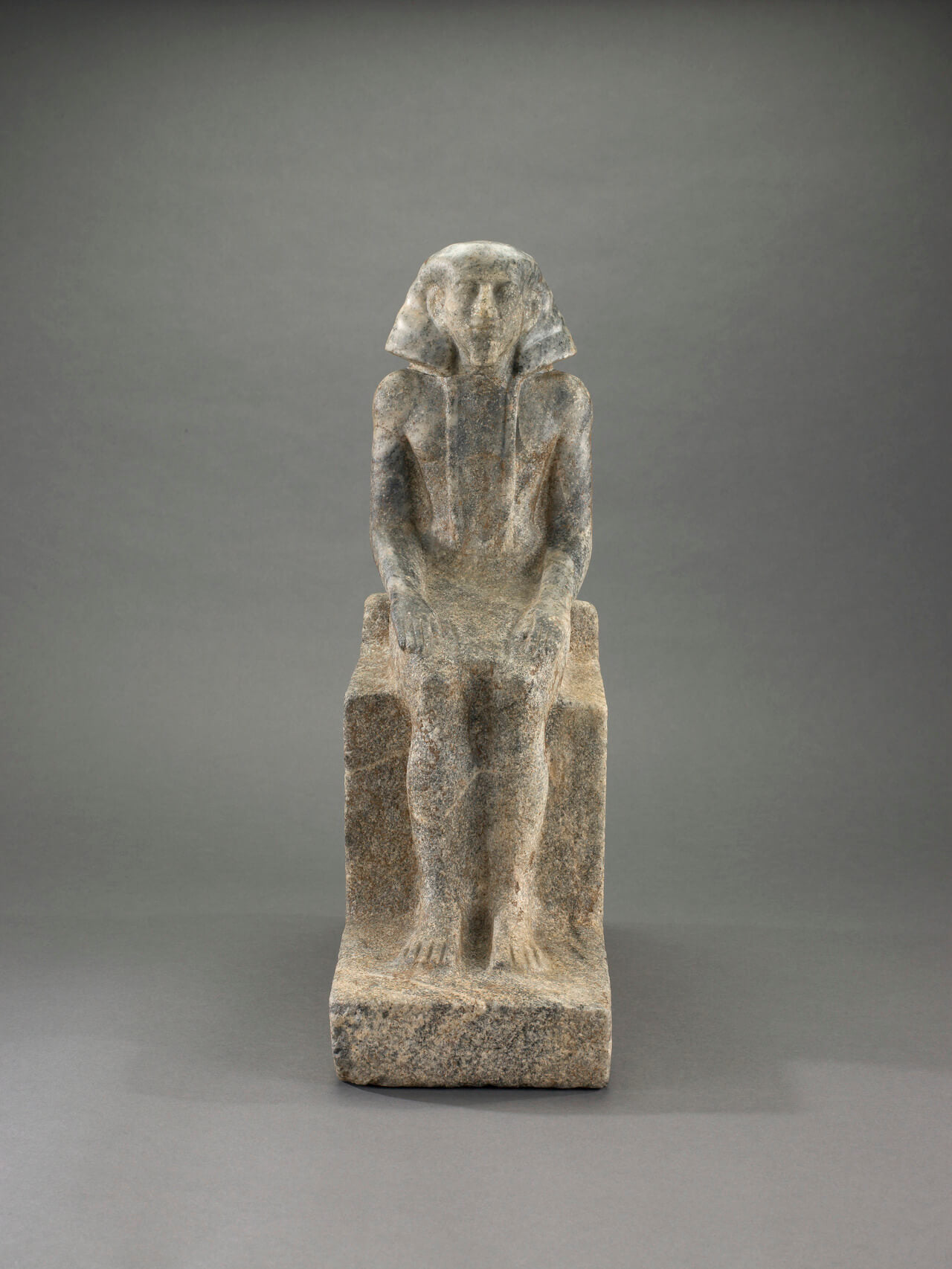 Statue Of A Seated Vizier - Egypt Museum