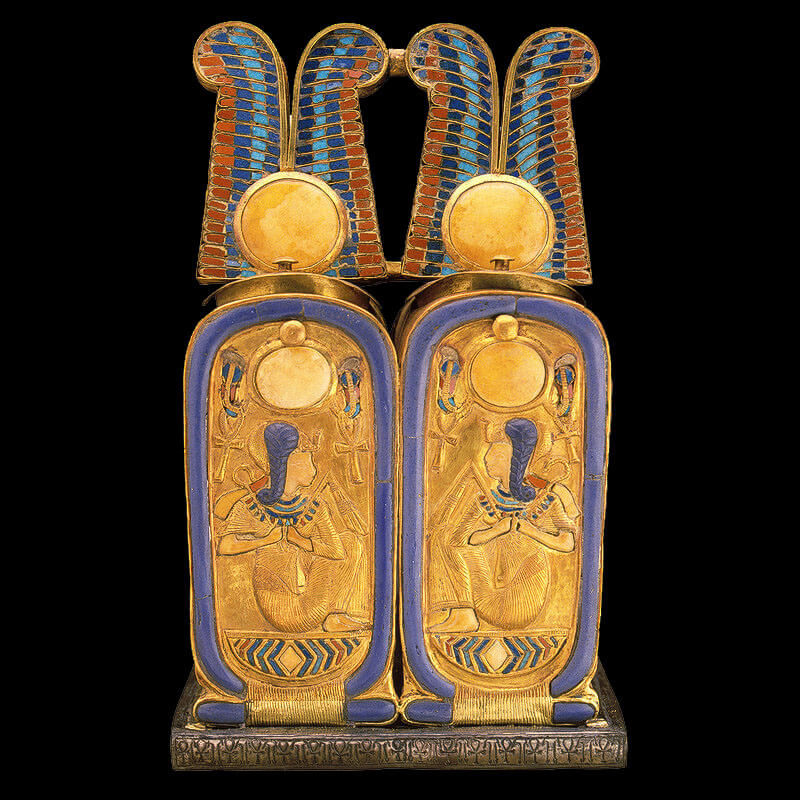 Cartouche Shaped Box of Tutankhamun - Egypt Museum