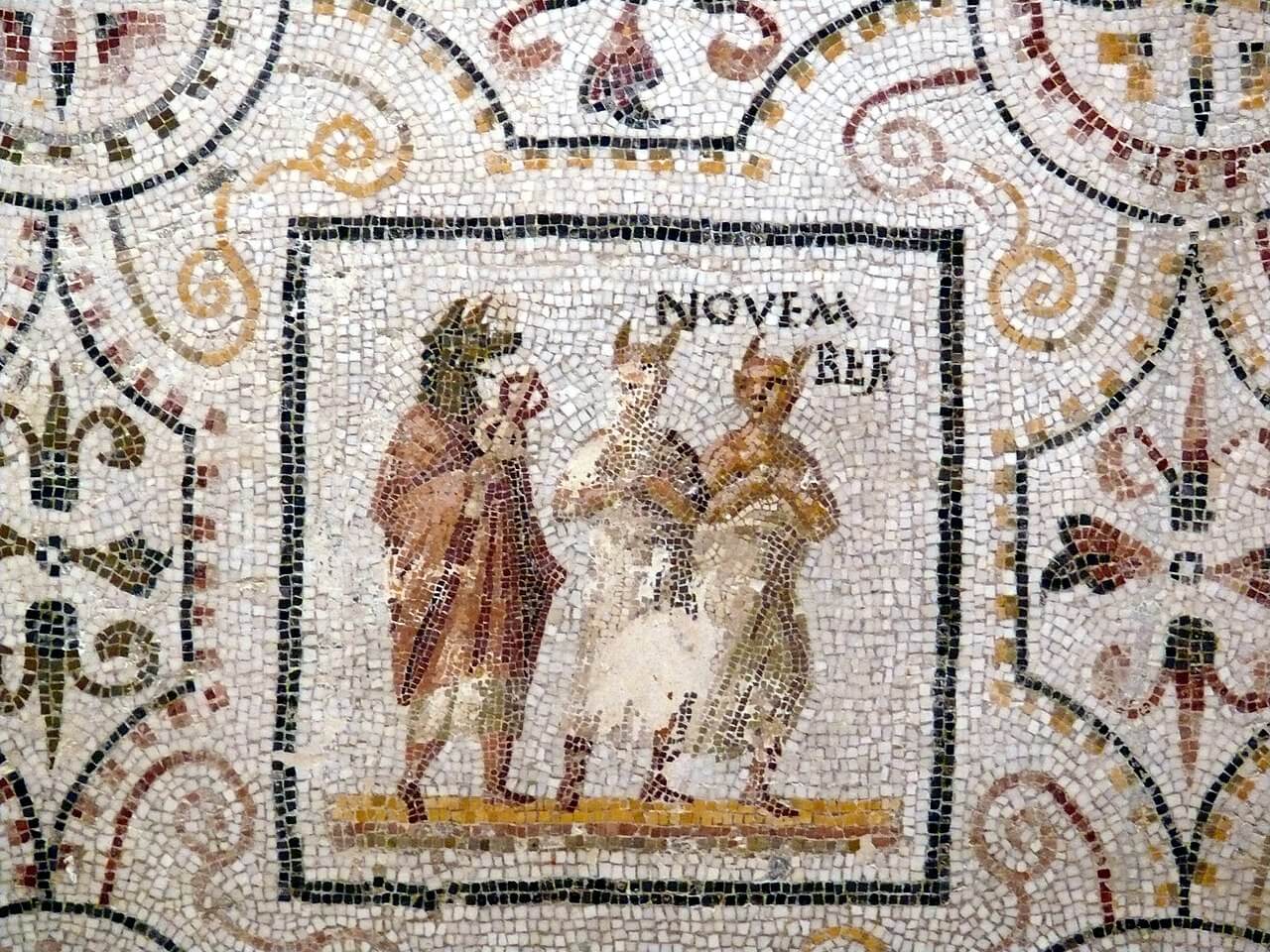 Mosaic of Anubis in Tunisia - Egypt Museum