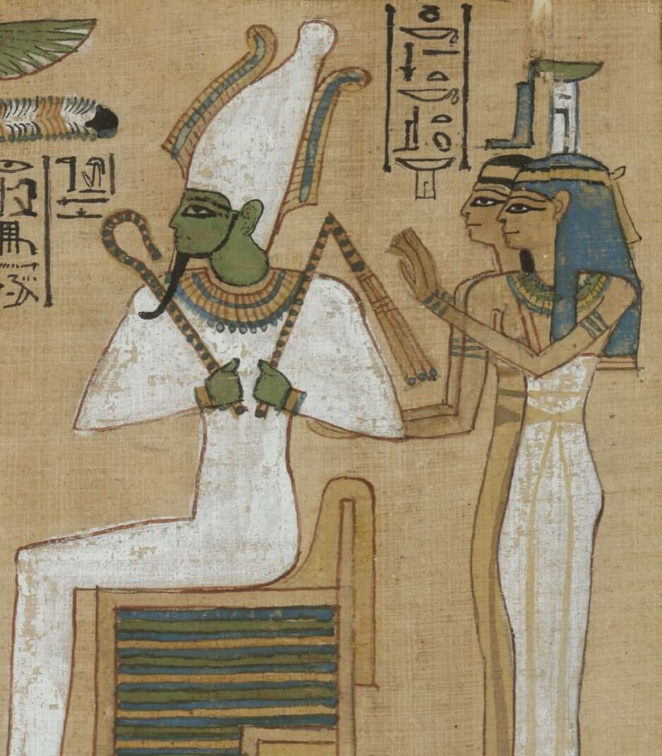 Osiris With Isis And Nephthys Egypt Museum