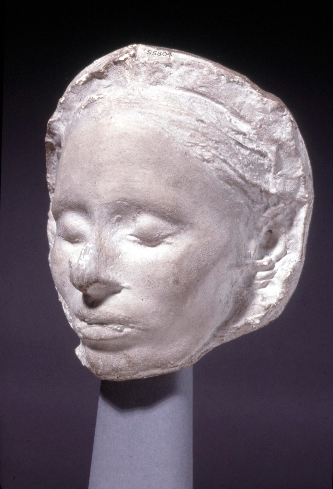 Plaster cast of a face Egypt Museum