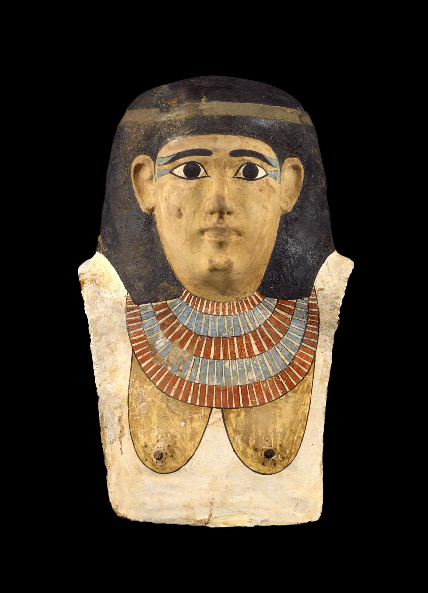 Cartonnage Mummy Mask of a Woman - Egypt Museum