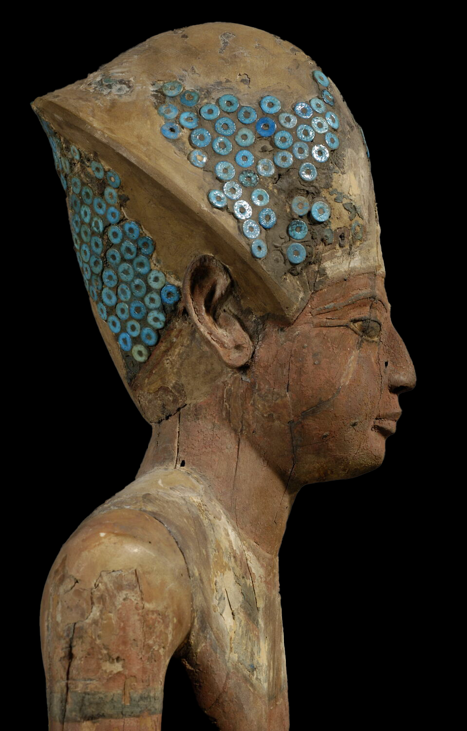 Amenhotep I or Ramesses II wearing the Khepresh - Egypt Museum