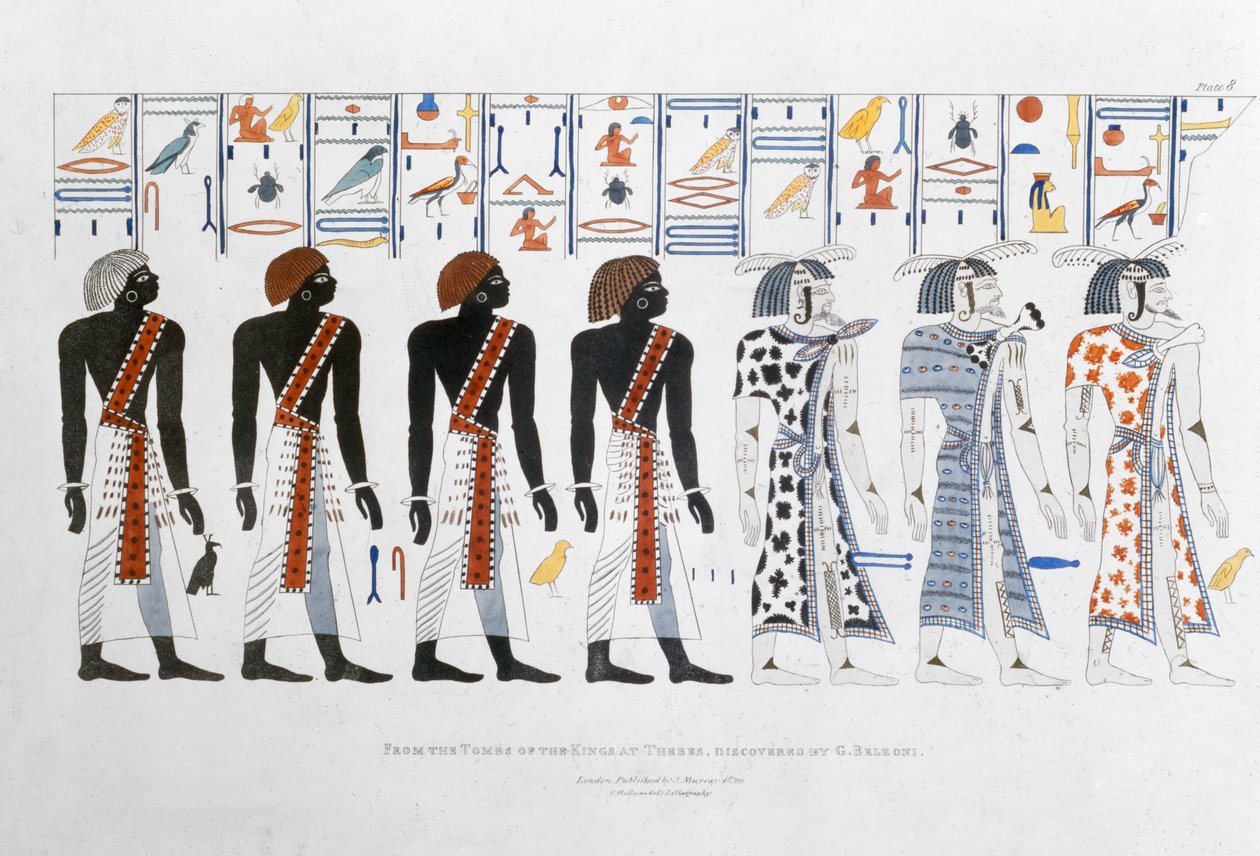 The Four Races Of Mankind From The Tomb Of Seti I Egypt Museum