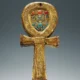 Tutankhamun Mirror case in the form of an ankh