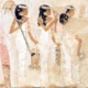 Women carrying offerings, depicted within the Tomb of Menna (TT69).