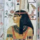 A bas-relief from the New Kingdom shows Maat, the goddess of order and justice, wearing her distinctive ostrich feather headdress