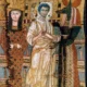 Funeral shroud depicts Anubis and Osiris with the deceased. Pushkin State Museum of Fine Arts, Moscow.