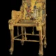 The golden throne of Tutankhamun