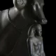 Statue of Hathor Protecting Psamtik. Egyptian Museum, Cairo. JE 38927