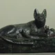 Statue of a Cat with her Kittens