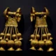 Gold earrings of King Seti II