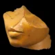 Yellow Jasper head of a Queen