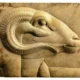 Relief Plaque with Ram Head from a God Figure 