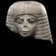 Limestone head of a woman