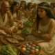 Imaginary A.I. Festival of Ancient Egyptians partaking in the spring festival today called Sham Ennessim