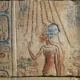 Akhenaten and Neferiti making offerings to Aten