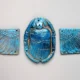Egyptian Blue Winged Scarab Amulet. Museum of Fine Arts, Boston. 72.3019a-c
