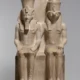 Statue of King Horemheb and God Horus