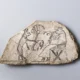 Ostracon Showing a Cat Waiting on a Mouse